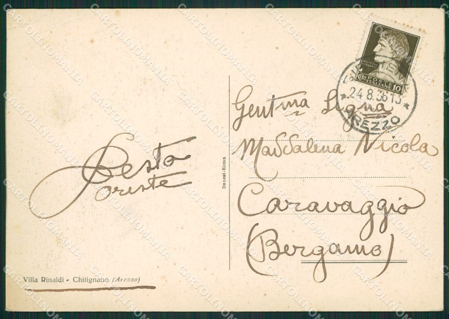 Arezzo Chitignano FG cartolina ZK0783 – retro