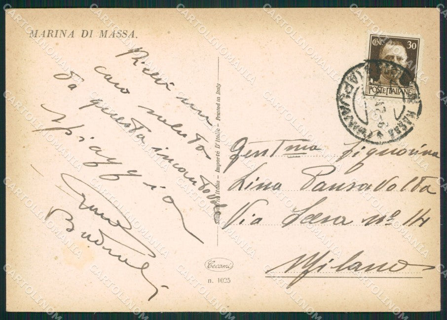 Massa Marina di Massa FG cartolina ZK0798 – retro