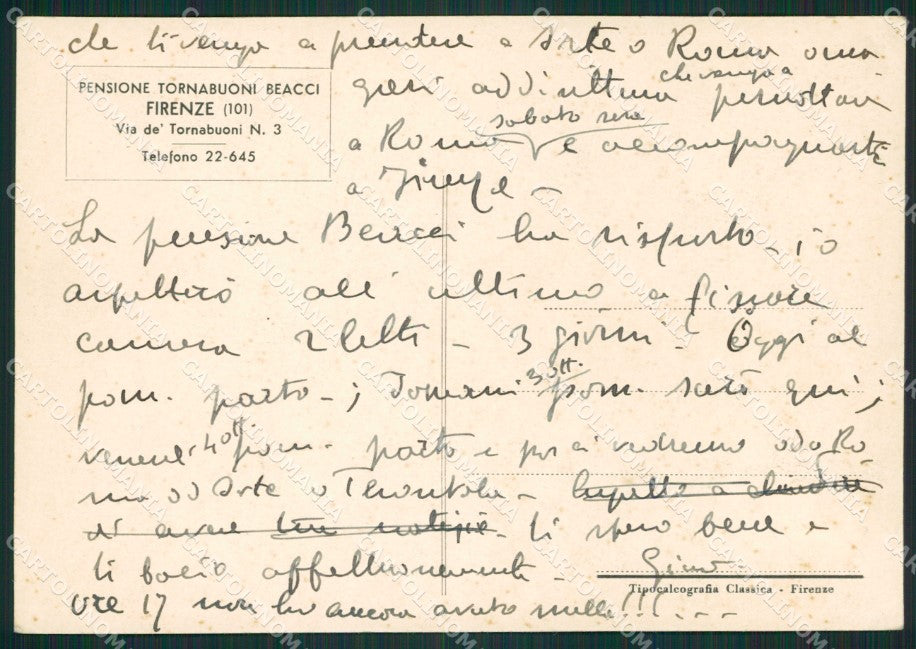 Firenze Città FG cartolina ZK0800 – retro