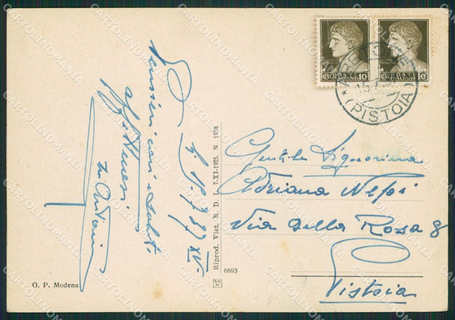 Pistoia Abetone FG cartolina ZK0812 – retro