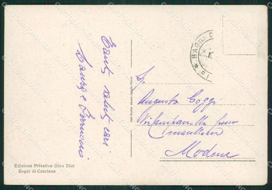 Pisa Bagni di Casciana FG cartolina ZK0814 – retro