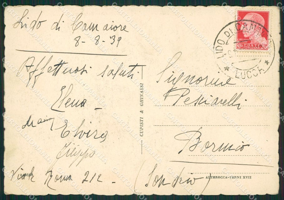 Lucca Viareggio FG cartolina ZK0821 – retro