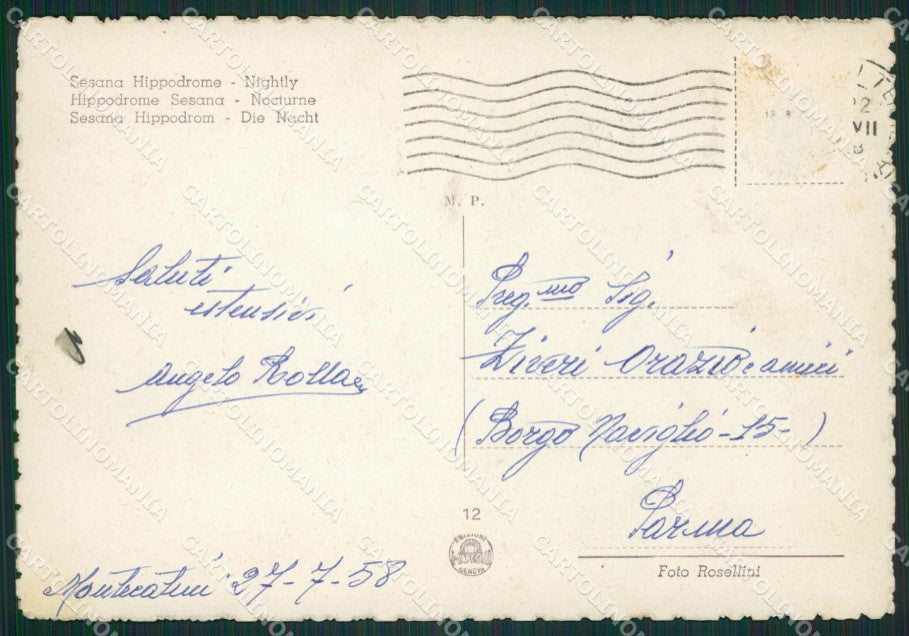 Pistoia Montecatini Terme Ippodromo FG cartolina ZK0826 – retro