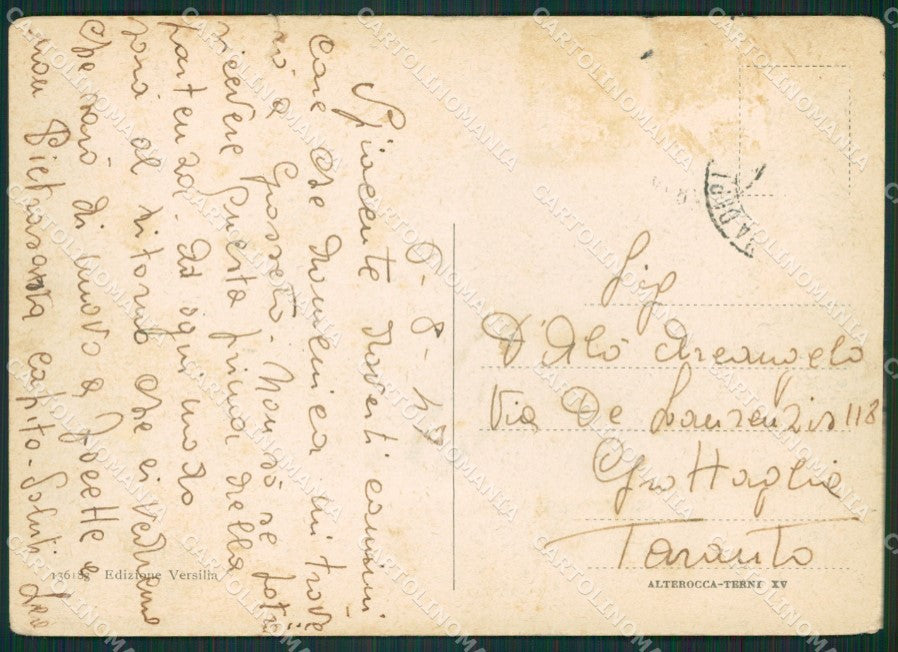 Lucca Marina di Pietrasanta Fiumetto STRAPPO FG cartolina ZK0854 – retro