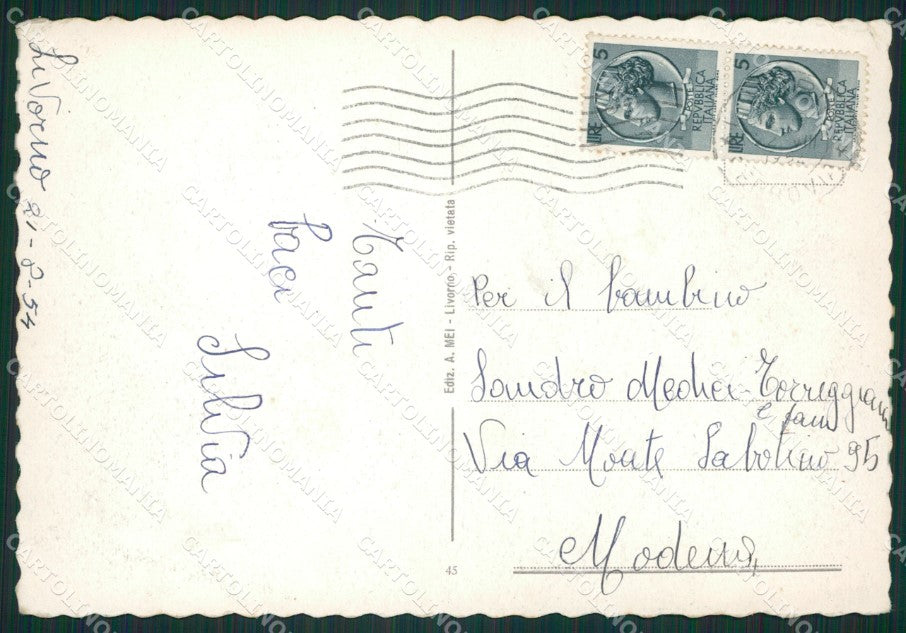 Livorno Città FG cartolina ZK0858 – retro