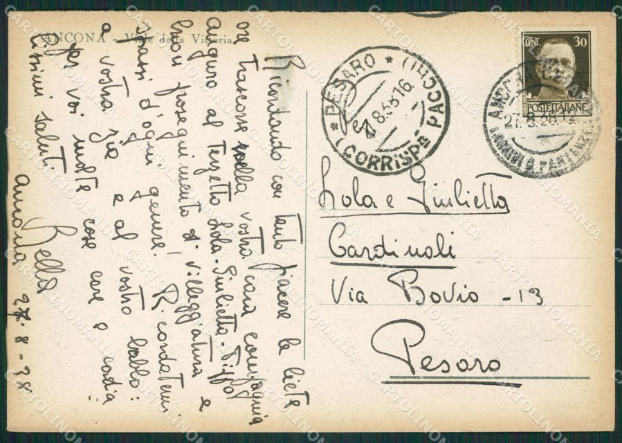 Ancona Città FG cartolina ZK0866 – retro