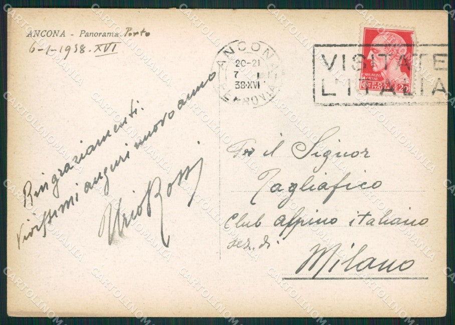 Ancona Città Navi FG cartolina ZK0867 – retro