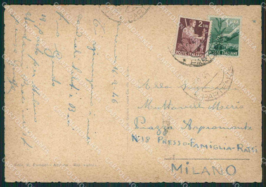 Ancona Città PIEGHINE FG cartolina ZK0869 – retro