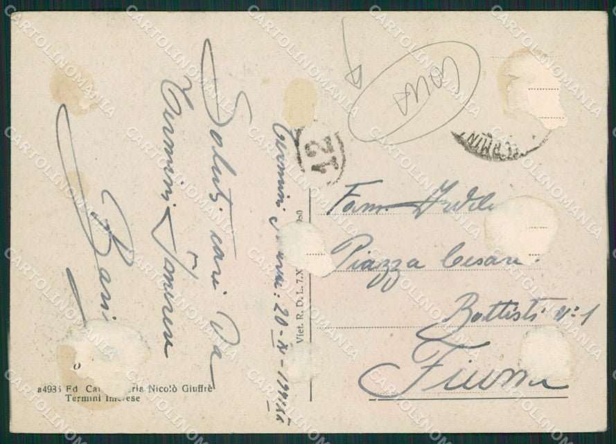 Palermo Termini Imerese COLLA FG cartolina ZK0870 – retro