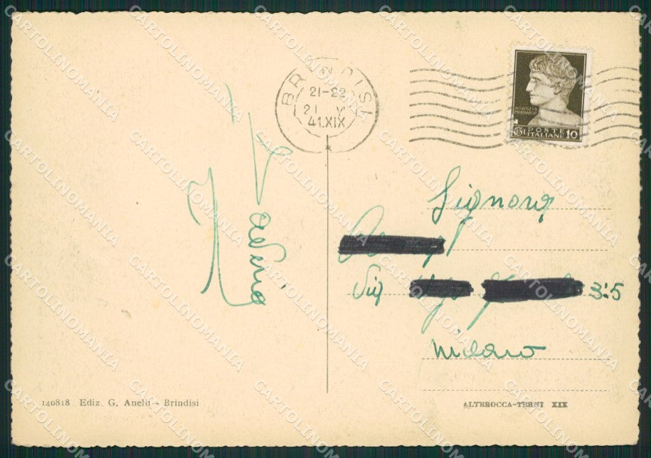 Brindisi Città FG cartolina ZK0882 – retro