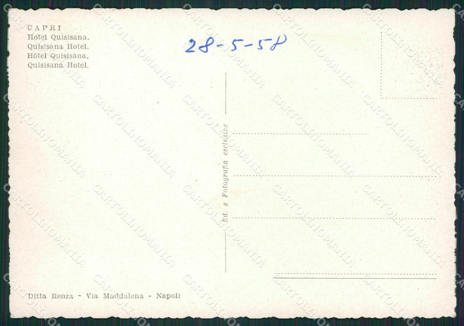 Napoli Capri Cinema FG cartolina ZK0885 – retro
