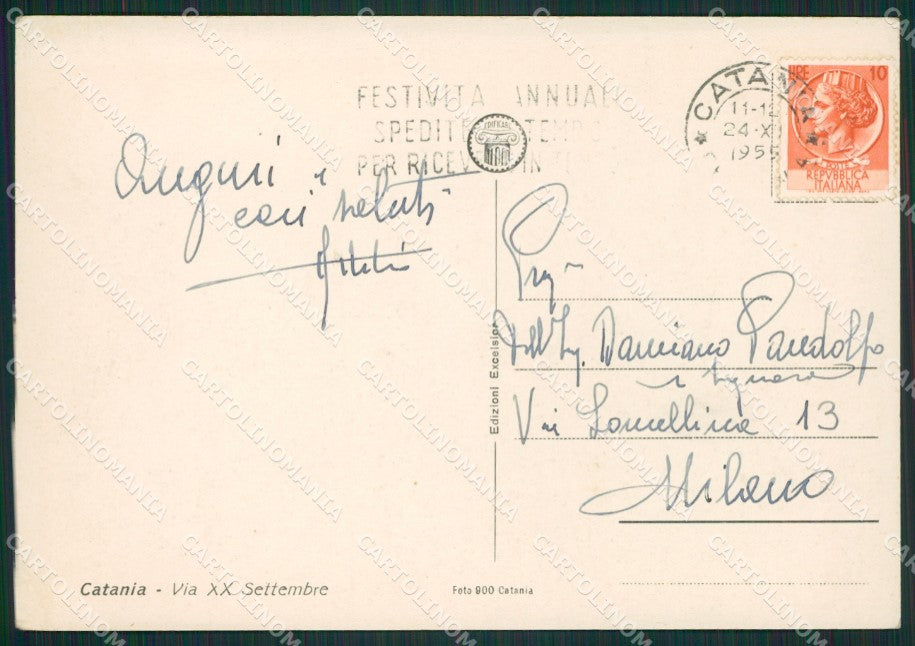 Catania Città FG cartolina ZK0886 – retro