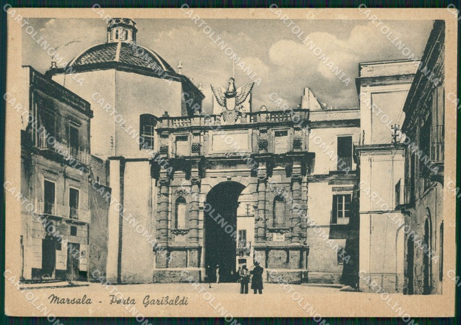Trapani Marsala Porta Garibaldi FG cartolina ZK0887 – fronte