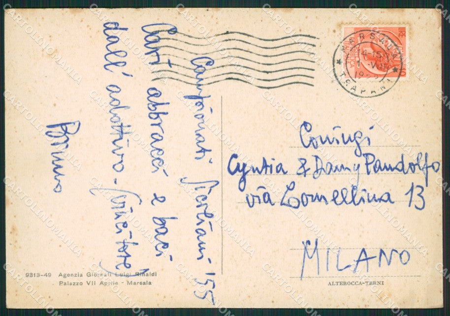 Trapani Marsala Chiesa Madre FG cartolina ZK0888 – retro