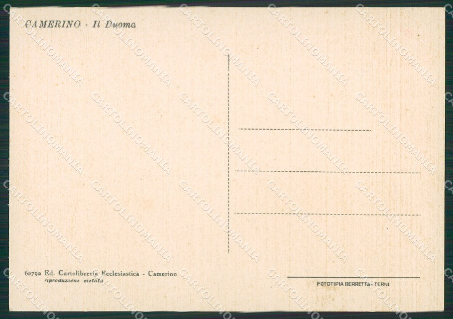 Macerata Camerino FG cartolina ZK0893 – retro