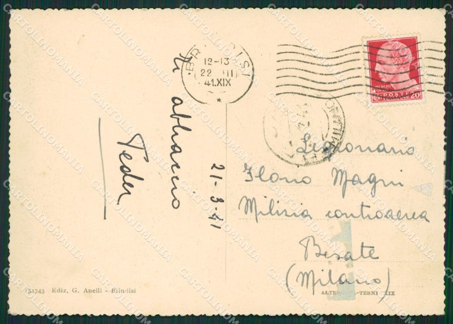 Brindisi Città FG cartolina ZK0924 – retro