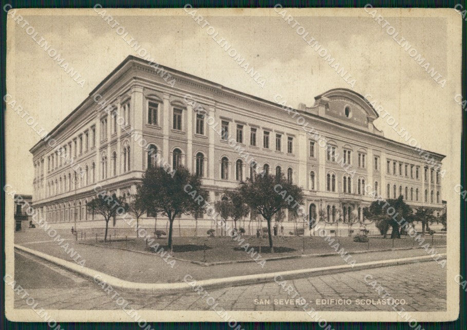 Foggia San Severo Edificio Scolastico PIEGHINA FG cartolina ZK0937 – fronte