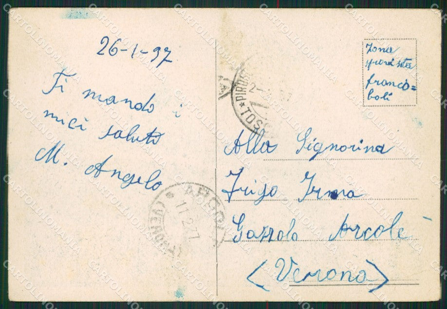 Napoli Città Nave Partenza Militari PIEGHINE FG cartolina ZK0938 – retro