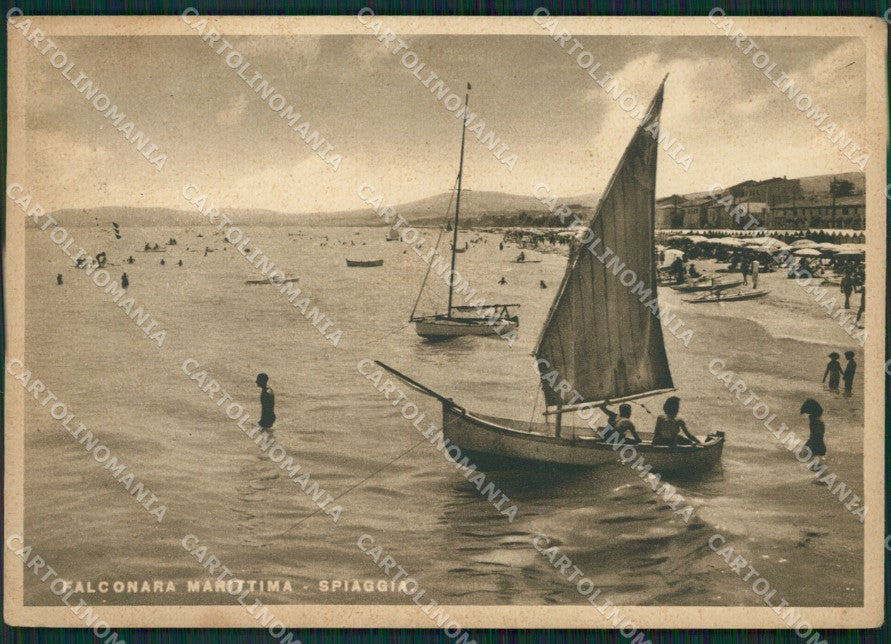Ancona Falconara Marittima Barche FG cartolina ZK0963 – fronte