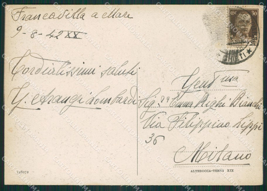 Chieti Francavilla a Mare FG cartolina ZK0976 – retro
