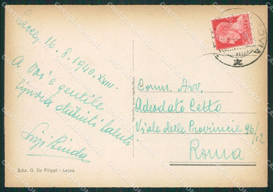 Lecce Città FG cartolina ZK0977 – retro