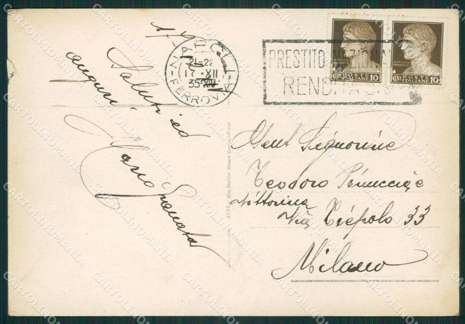 Napoli Città Barche Vesuvio STRAPPINO FG cartolina ZK0980 – retro
