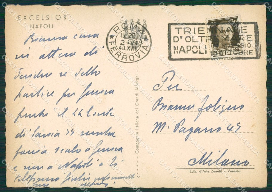 Napoli Città FG cartolina ZK0984 – retro