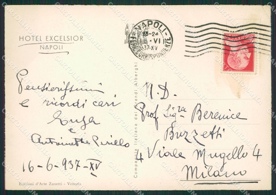 Napoli Città FG cartolina ZK0988 – retro
