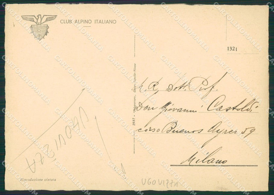 Udine Malborghetto Valbruna Ugovizza Cai FG cartolina ZK1002 – retro