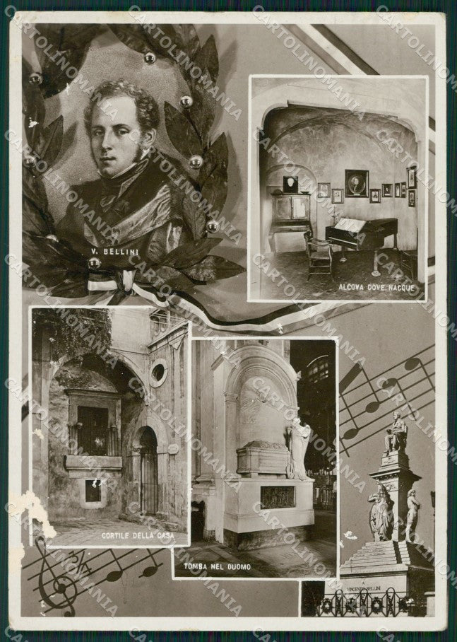Catania Città Bellini ABRASA Foto FG cartolina ZK1034 – fronte