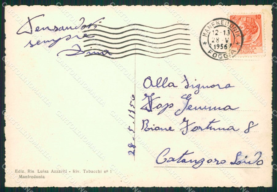 Foggia Manfredonia Foto FG cartolina ZK1042 – retro