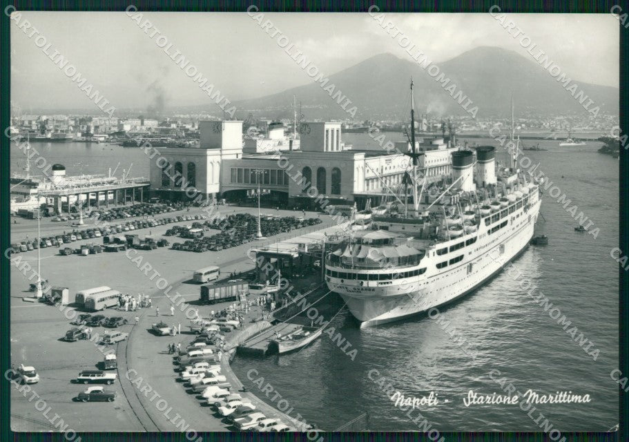Napoli Città Stazione Marittima Nave Foto FG cartolina ZK1045 – fronte