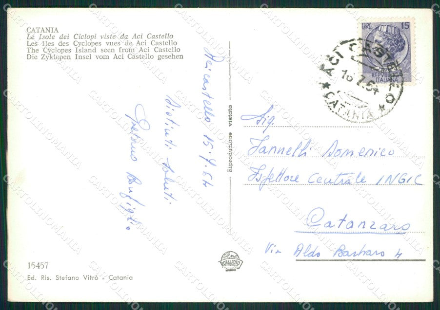 Catania Acicastello Foto FG cartolina ZK1051 – retro