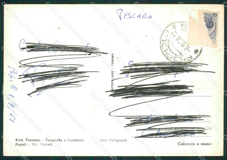 Pescara Popoli Foto FG cartolina ZK1063 – retro