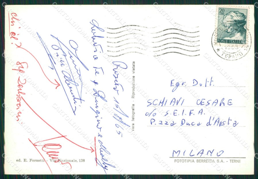 Teramo Roseto degli Abruzzi Foto FG cartolina ZK1066 – retro