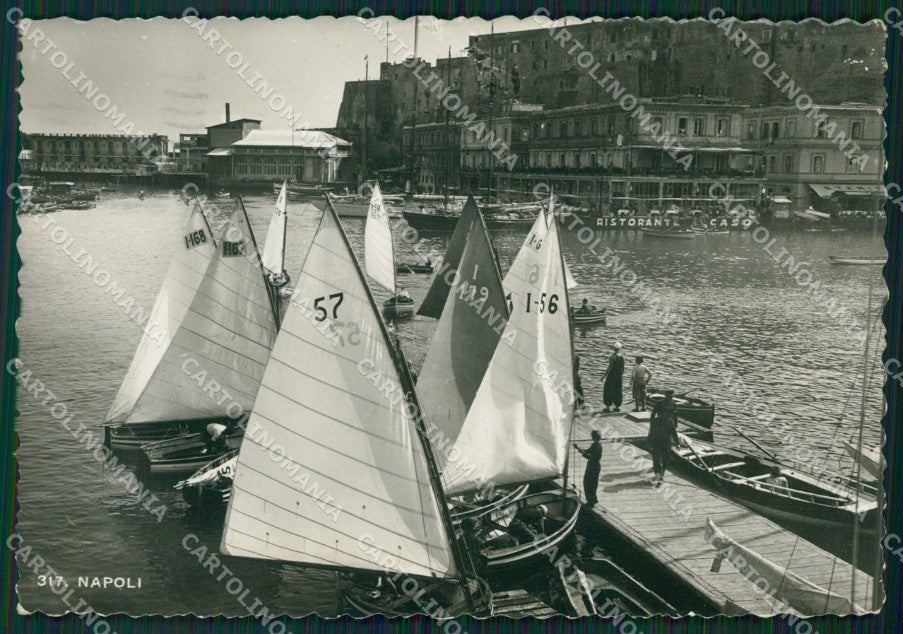 Napoli Città Barche Foto FG cartolina ZK1073 – fronte