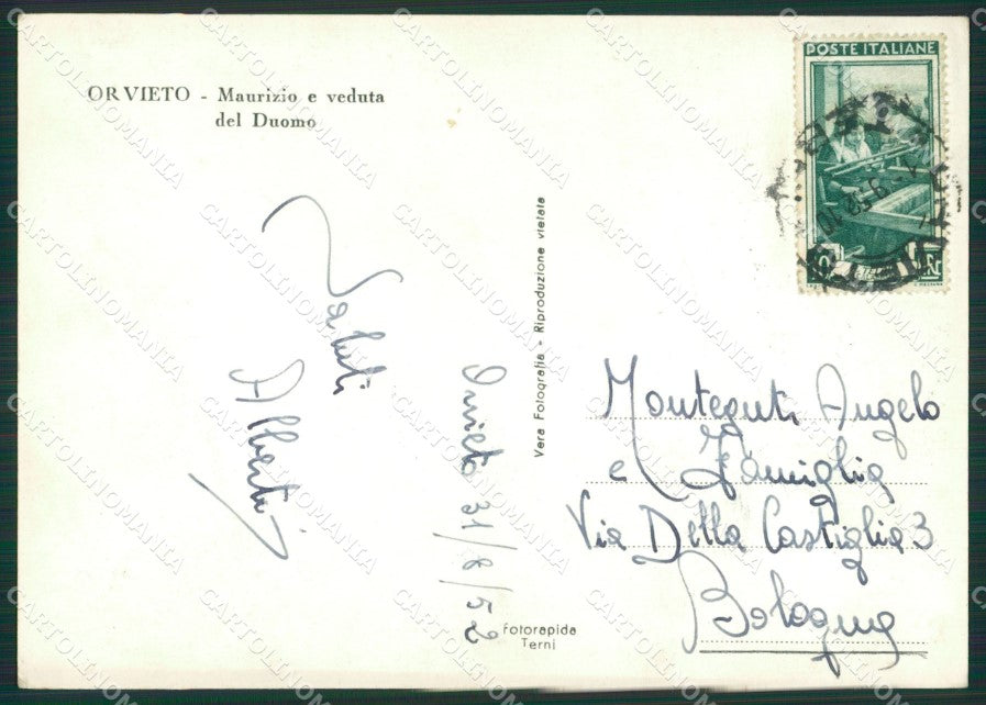 Terni Orvieto Campana Duomo Foto FG cartolina ZK1074 – retro