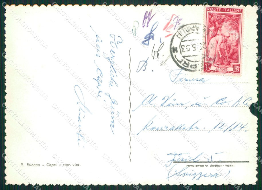 Napoli Capri STRAPPO Foto FG cartolina ZK1075 – retro