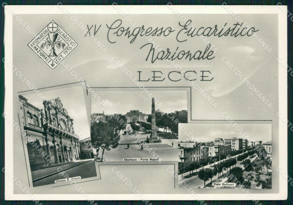 Lecce Città Congresso Eucaristico Foto FG cartolina ZK1083 – fronte