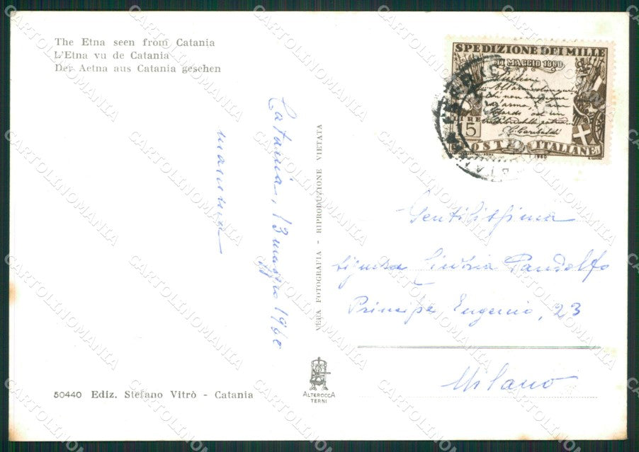 Catania Città Foto FG cartolina ZK1086 – retro