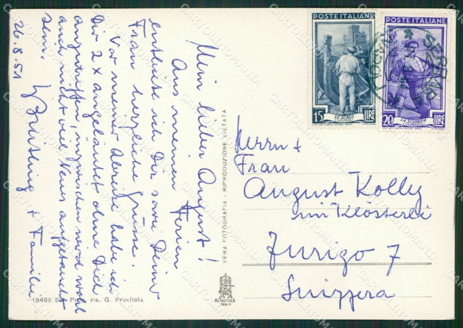 Napoli Ischia Sant'Angelo Foto FG cartolina ZK1094 – retro
