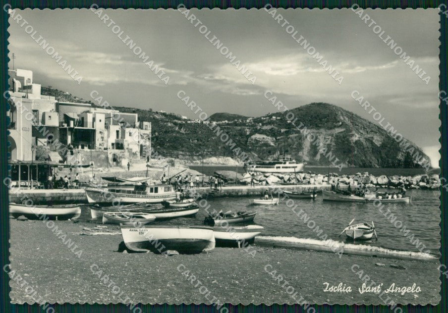 Napoli Ischia Sant'Angelo Barche Foto FG cartolina ZK1098 – fronte