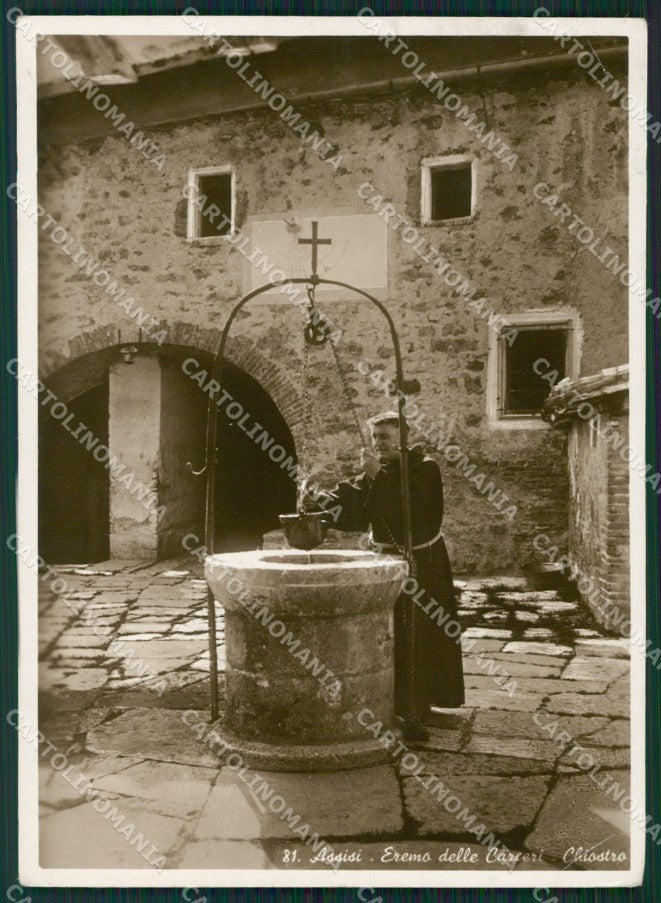 Perugia Assisi Eremo delle Carceri PIEGHINA Foto FG cartolina ZK1100 – fronte