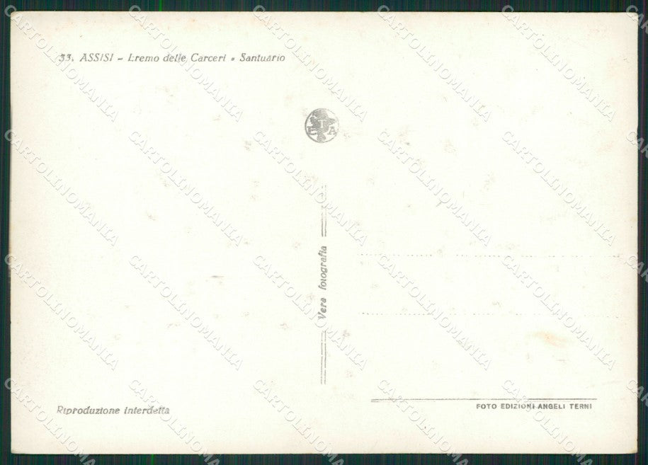 Perugia Assisi Eremo delle Carceri Foto FG cartolina ZK1101 – retro