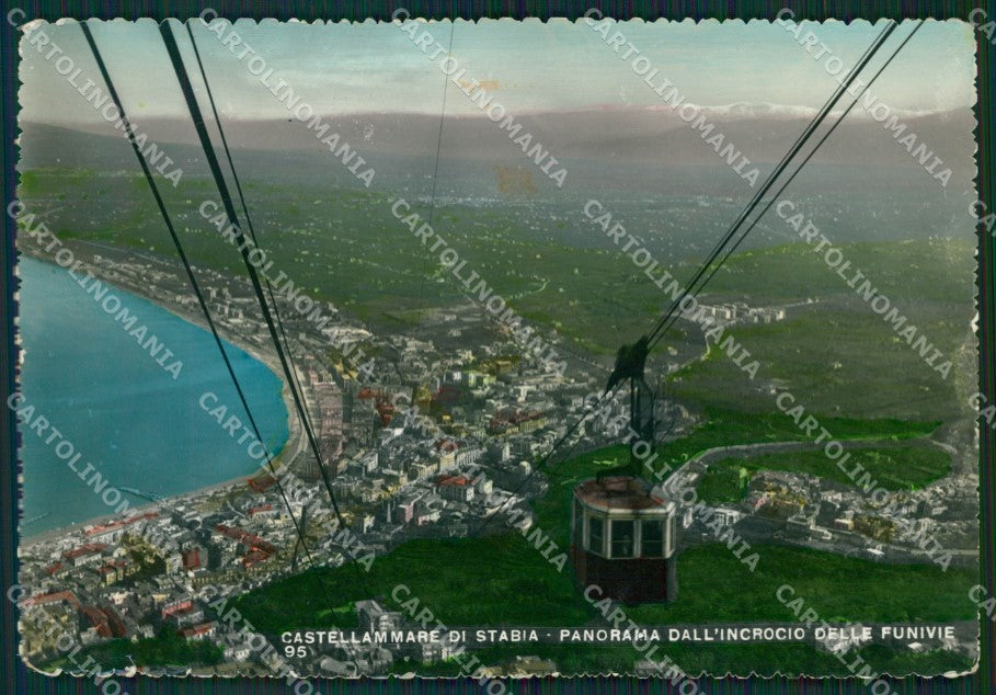 Napoli Castellammare di Stabia Funivie ABRASA Foto FG cartolina ZK1110 – fronte