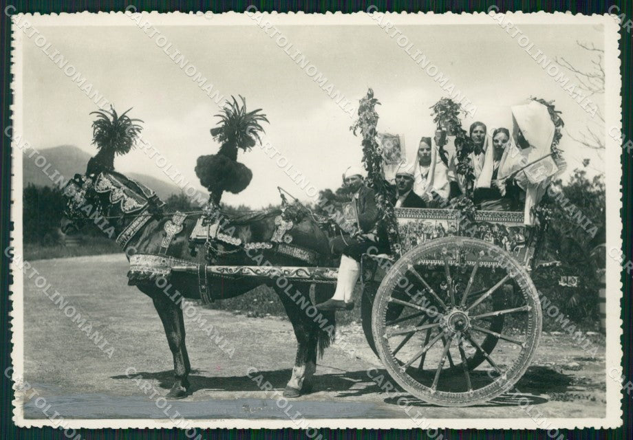 Palermo Città Carretto Siciliano Costumi Foto FG cartolina ZK1114 – fronte
