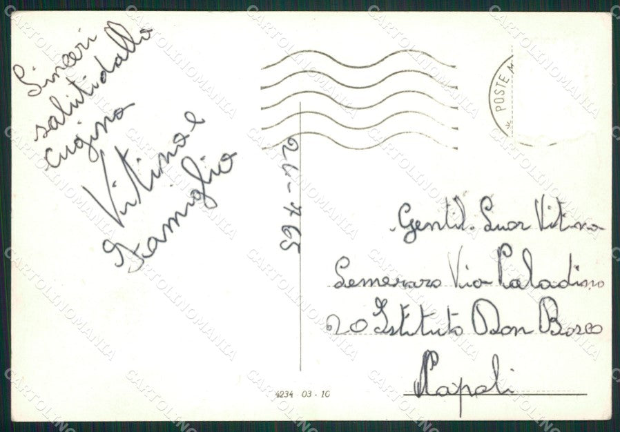 Taranto Città Palazzo Governo ABRASA Foto FG cartolina ZK1117 – retro