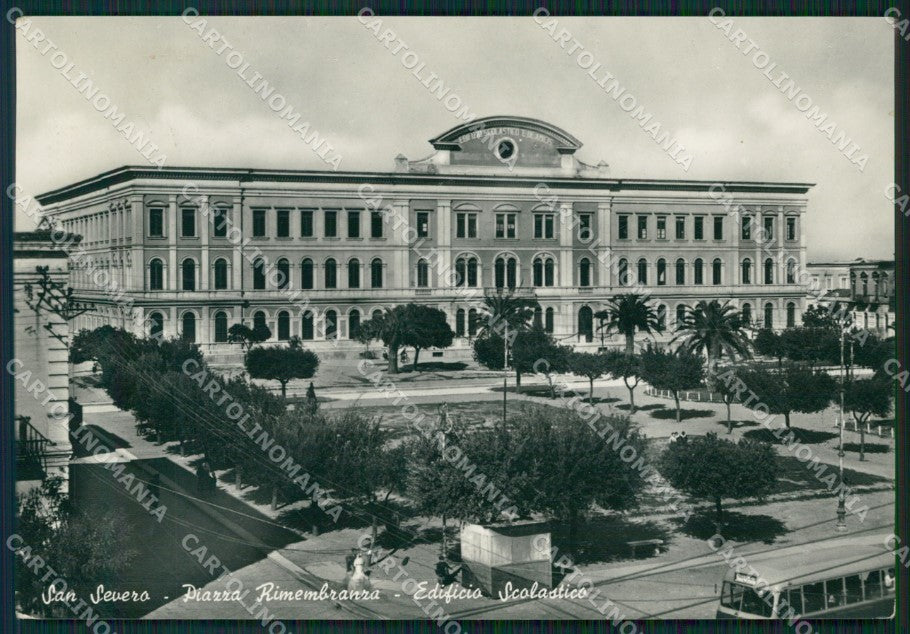 Foggia San Severo Edificio Scolastico Foto FG cartolina ZK1126 – fronte