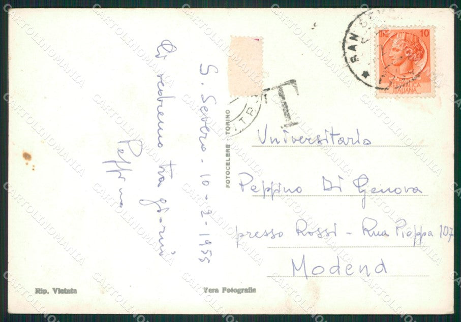 Foggia San Severo Edificio Scolastico Foto FG cartolina ZK1126 – retro