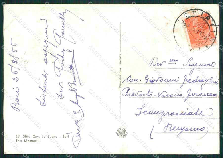 Bari Città Fiera PIEGHINA Foto FG cartolina ZK1133 – retro